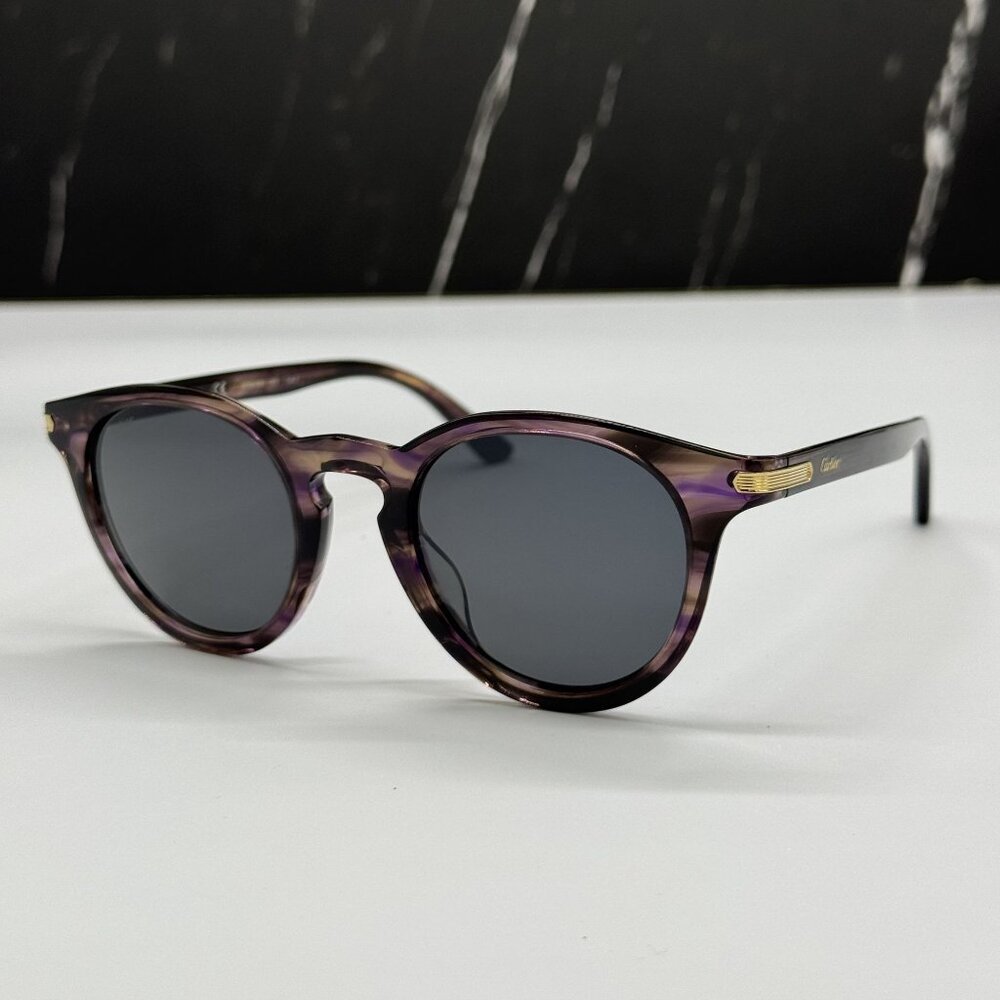 NEW CARTIER HAVANA UNISEX SUNGLASSES CARTIER CT0010S 003
